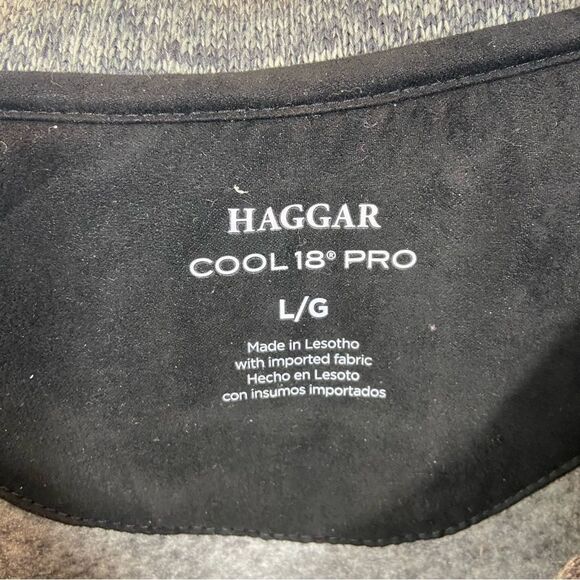 Haggar Men's Classic-Fit Fleece Quarter-Zip Pullover Sweater Size Large - Picture 8 of 9
